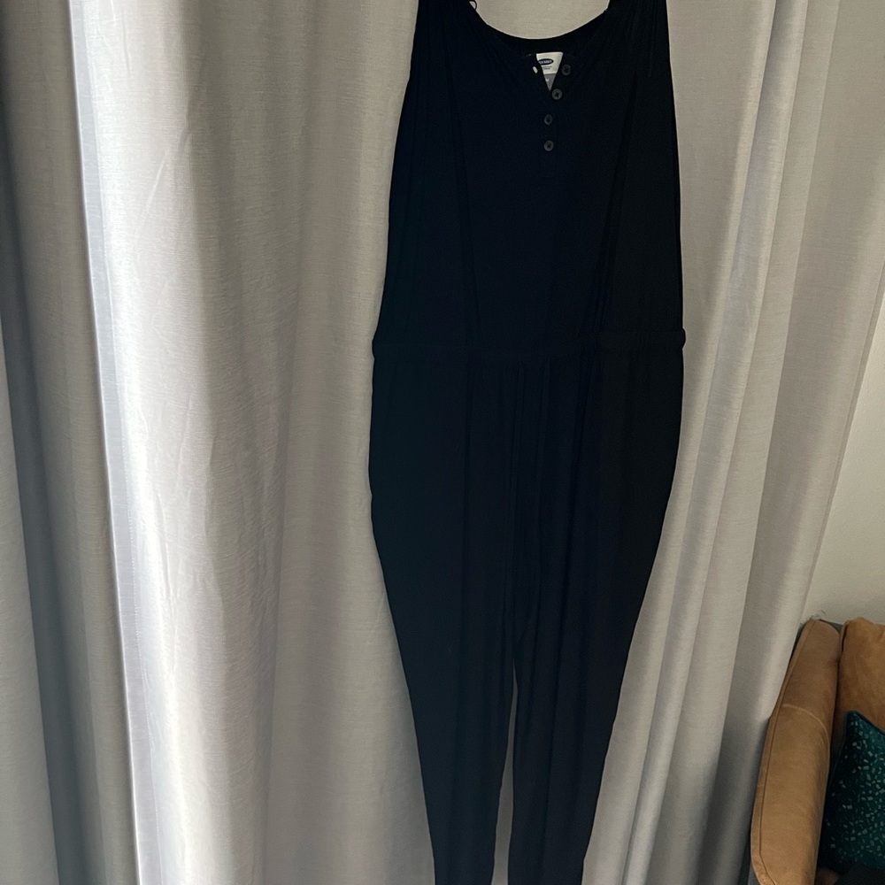 Black Long Jump Suit